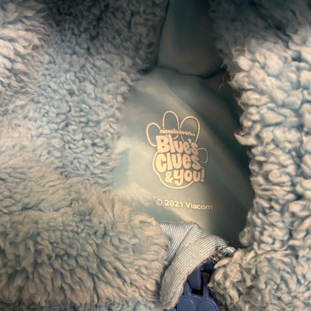 Blues Clues Cozy Blue Fleece‎ Kids Hoodie with dog hood - 4T